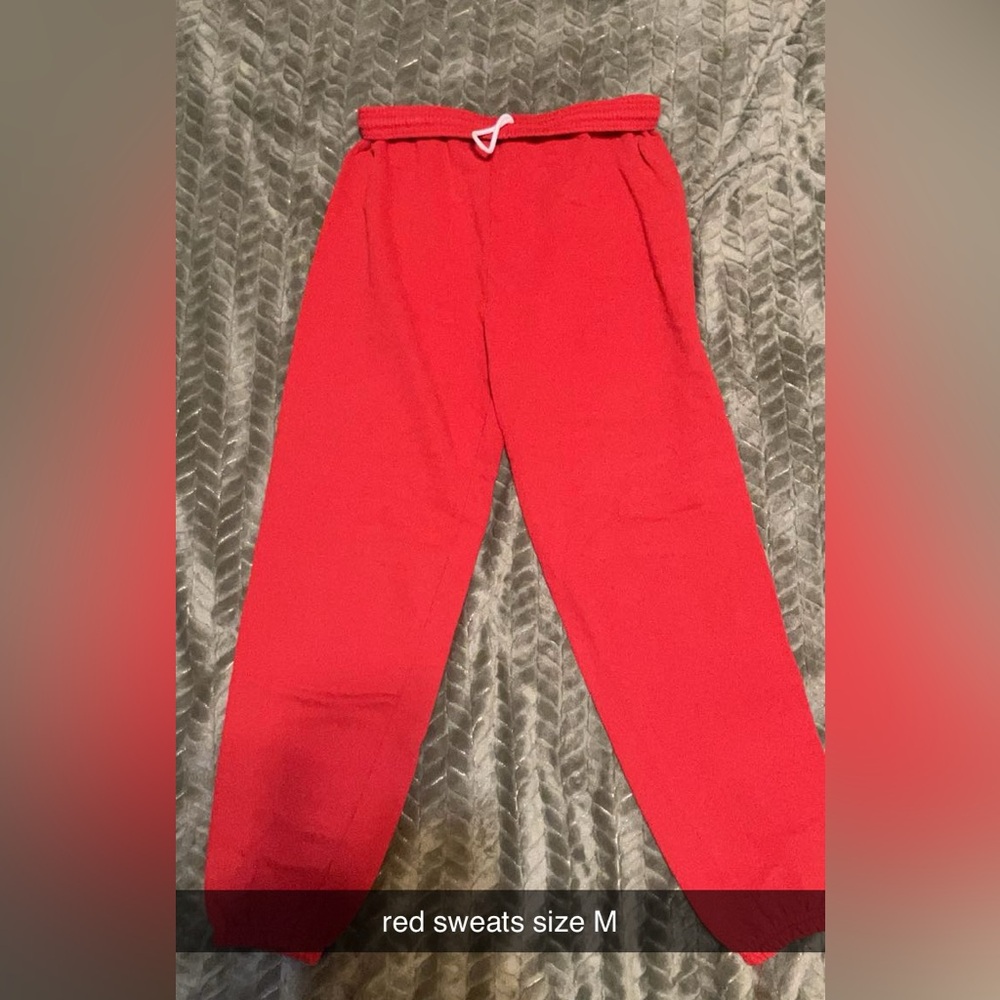 Red sweats